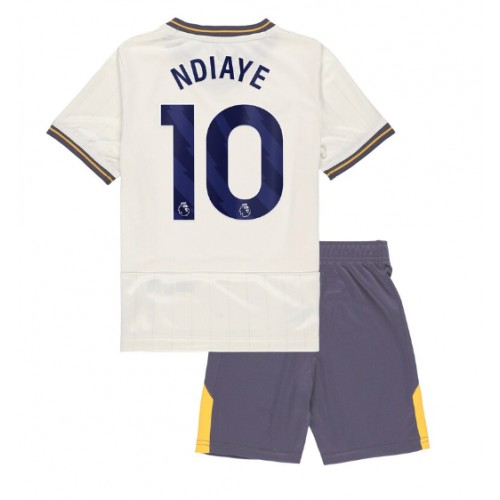 Fotbalové Dres Everton Iliman Ndiaye #10 Dětské Alternativní 2024-25 Krátký Rukáv (+ trenýrky)